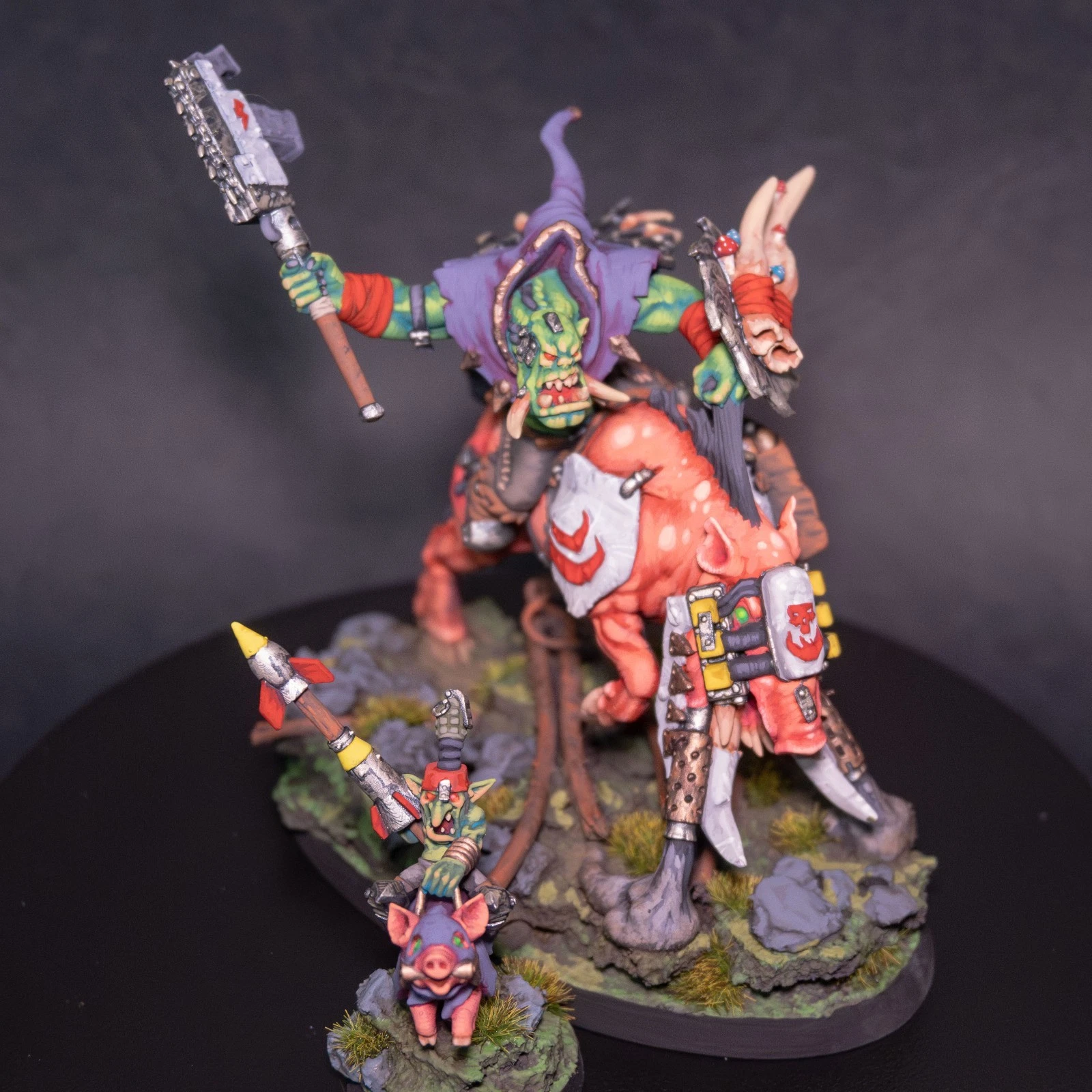 Orc Warboss on Wild Boar & Squig Rider